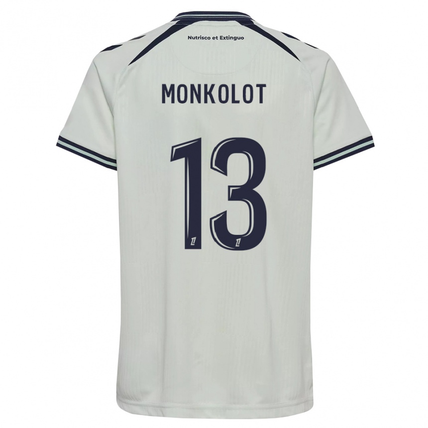 ילדים כדורגל Yanis Monkolot #13 כחול חצות לבן הרחק ג'רזי 2026/27