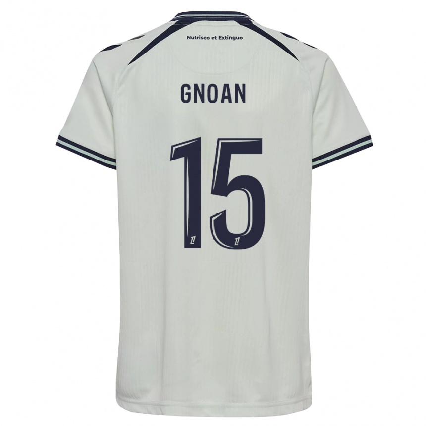 ילדים כדורגל Ebroni Gnoan #15 כחול חצות לבן הרחק ג'רזי 2026/27