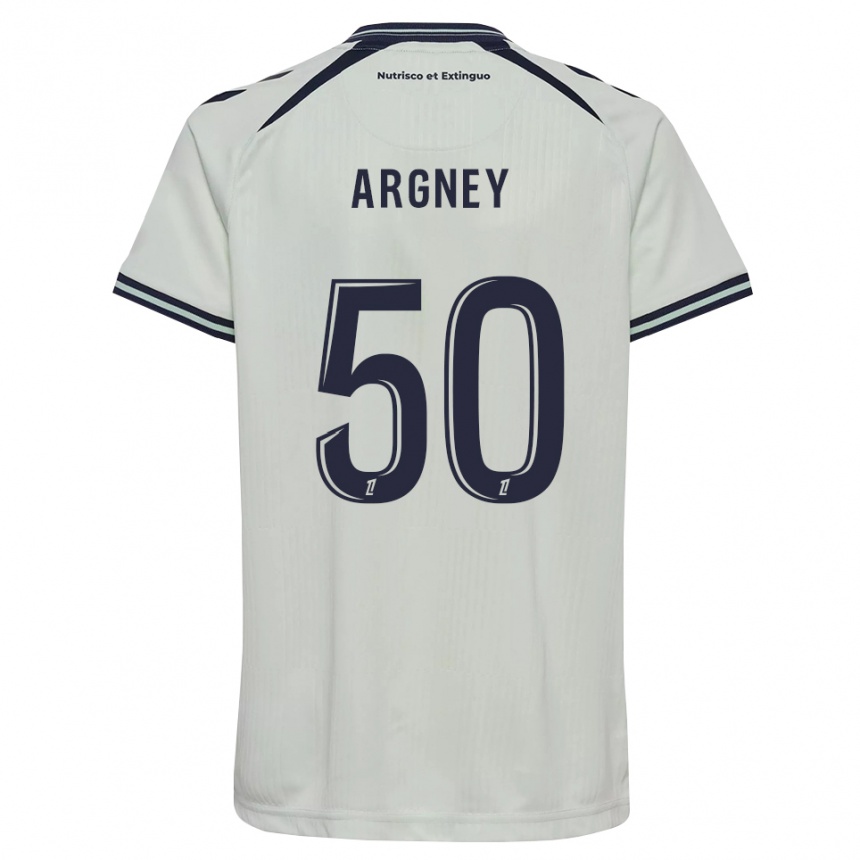 ילדים כדורגל Paul Argney #50 כחול חצות לבן הרחק ג'רזי 2026/27