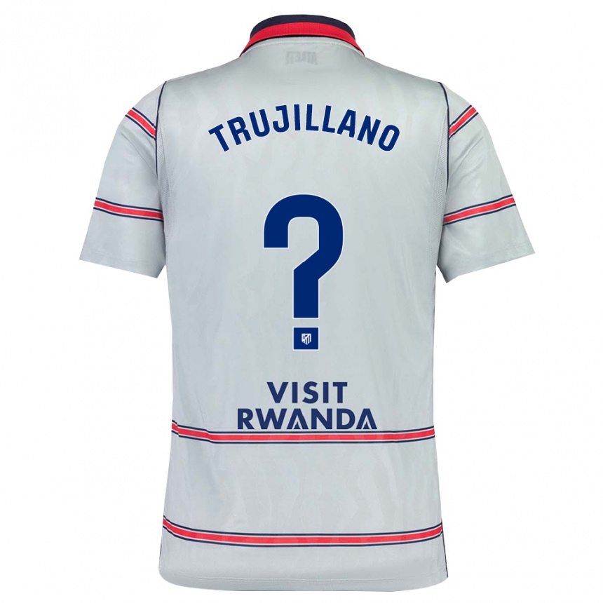 ילדים כדורגל Guillermo Trujillano #0 אפור אדום כחול צי ג'רזי קיט שלישי 2026/27
