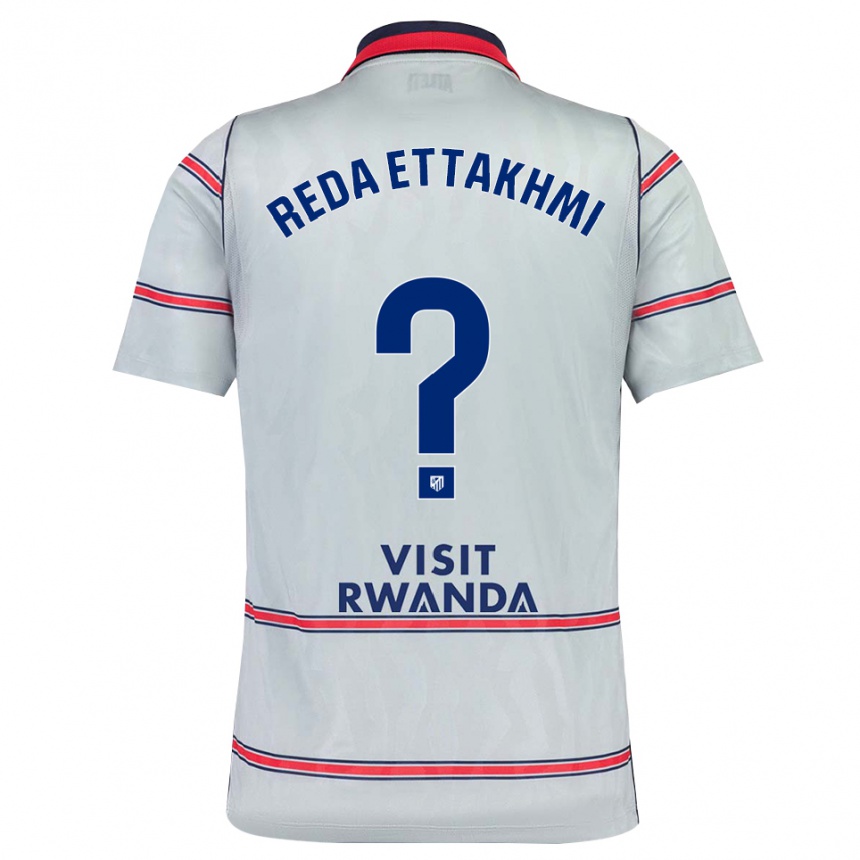 ילדים כדורגל Mohamed Reda Ettakhmi #0 אפור אדום כחול צי ג'רזי קיט שלישי 2026/27