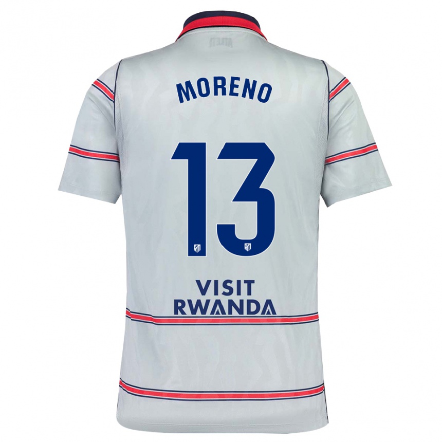 ילדים כדורגל Álvaro Moreno #13 אפור אדום כחול צי ג'רזי קיט שלישי 2026/27