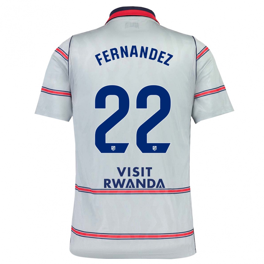 ילדים כדורגל David Fernández #22 אפור אדום כחול צי ג'רזי קיט שלישי 2026/27