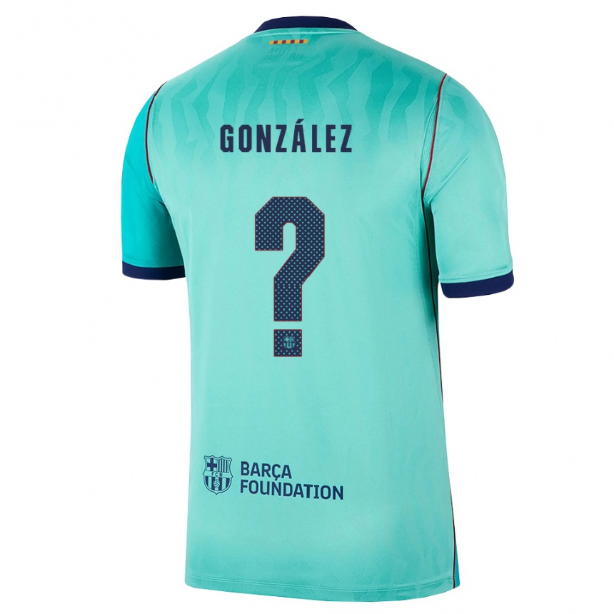 ילדים כדורגל Álex González #0 אקווה טורקיז מלכותי כחול ג'רזי קיט שלישי 2026/27