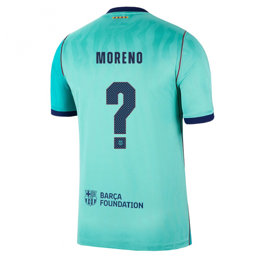 ילדים כדורגל David Moreno #0 אקווה טורקיז מלכותי כחול ג'רזי קיט שלישי 2026/27