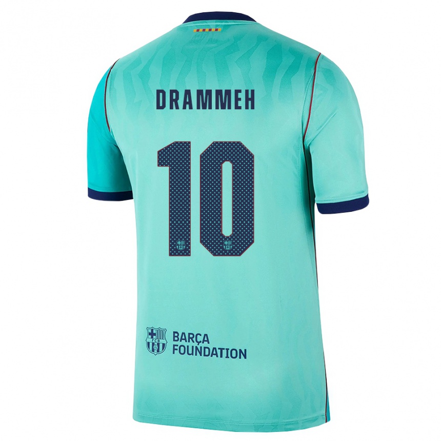 ילדים כדורגל Alieu Drammeh #10 אקווה טורקיז מלכותי כחול ג'רזי קיט שלישי 2026/27