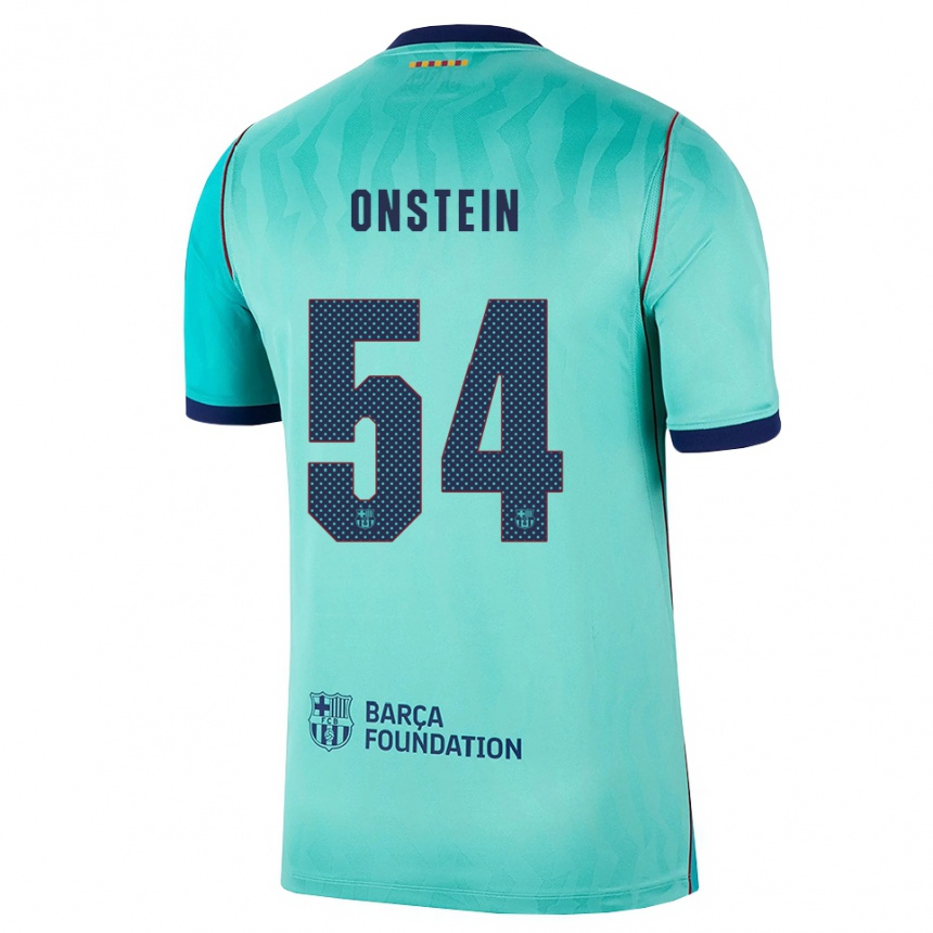 ילדים כדורגל Juwensley Onstein #54 אקווה טורקיז מלכותי כחול ג'רזי קיט שלישי 2026/27