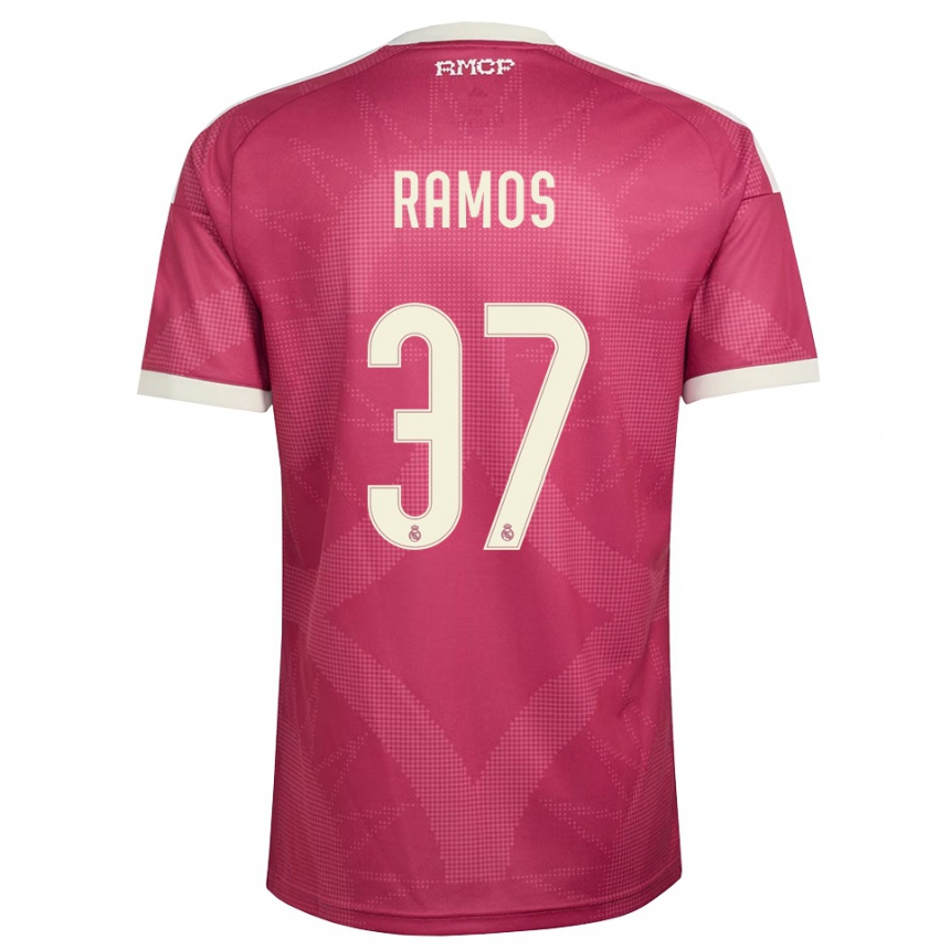 ילדים כדורגל Yeremaiah Ramos #37 אדום סגול חיוור לבן ג'רזי קיט שלישי 2026/27