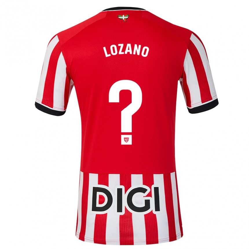 גברים כדורגל Manex Lozano #0 אדום שחור לבן ג'רזי ביתית 2026/27
