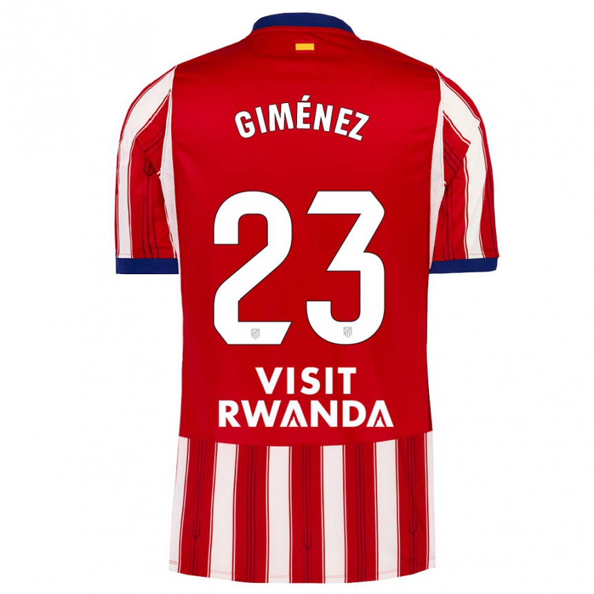 גברים כדורגל Carlos Giménez #23 כחול מלכותי אדום לבן ג'רזי ביתית 2026/27