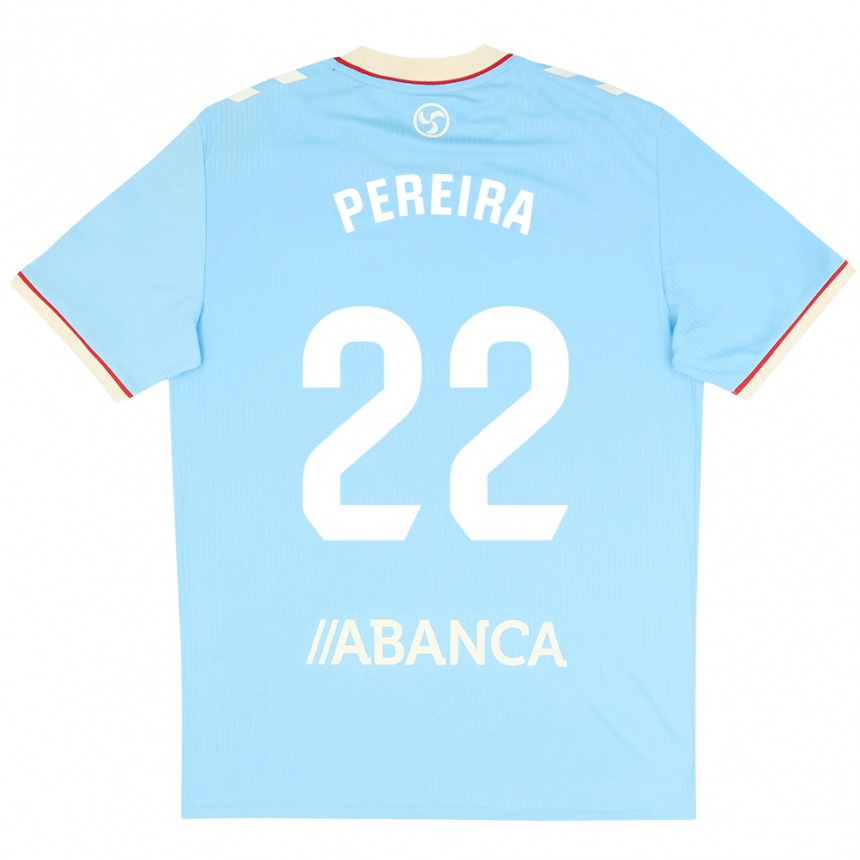 גברים כדורגל Noe Pereira #22 כחול שמיים לבן אדום ג'רזי ביתית 2026/27
