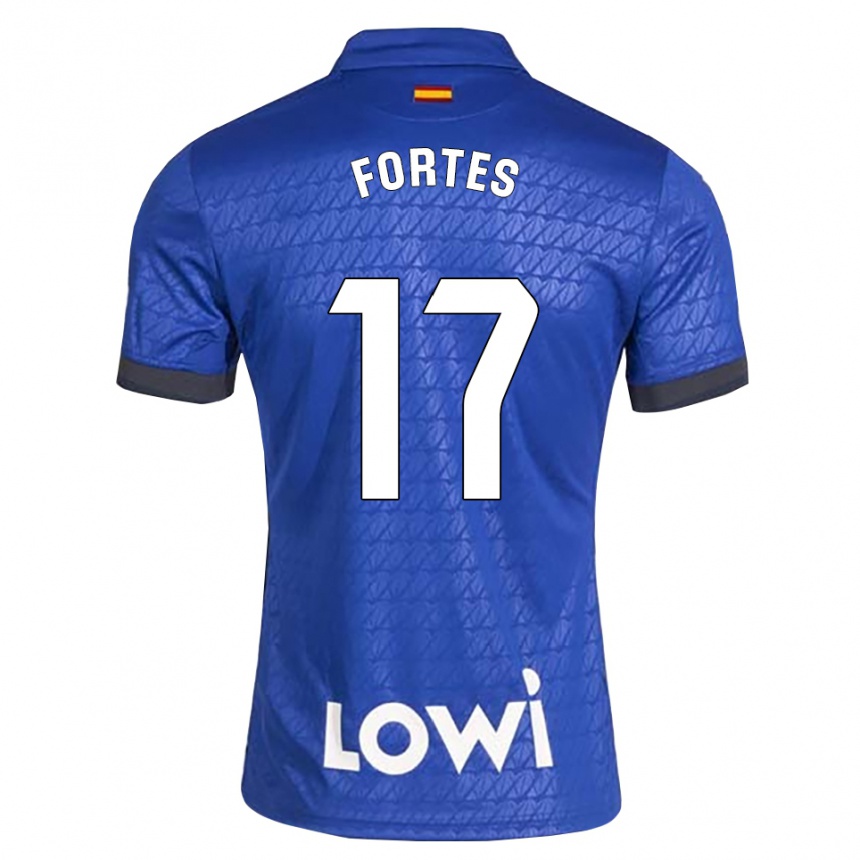 גברים כדורגל Joel Fortes #17 לבן כחול שחור ג'רזי ביתית 2026/27 גברים כדורגל Joel Fortes #17 לבן כחול שחור ג'רזי ביתית 2026/27