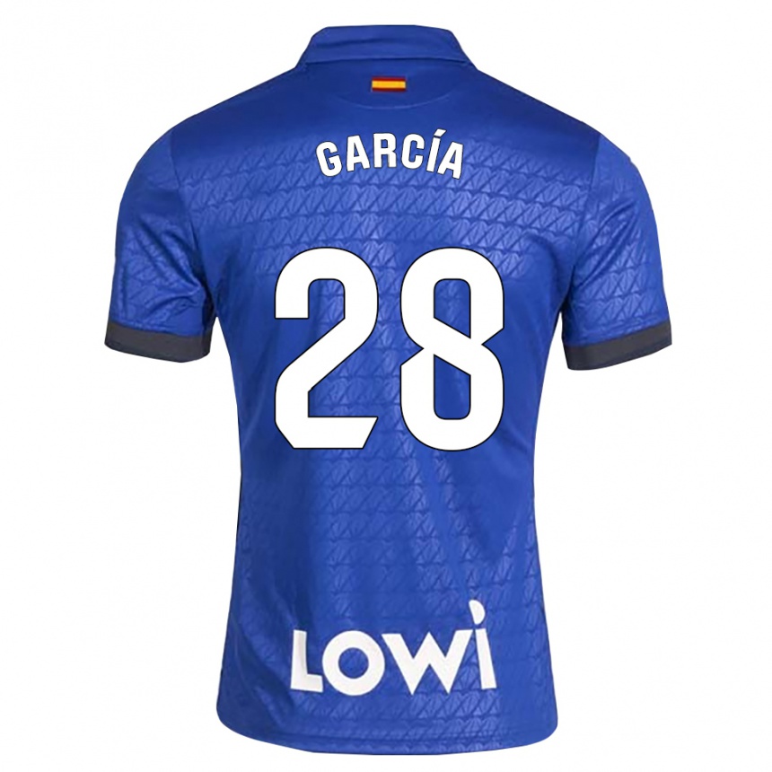 גברים כדורגל Hugo García #28 לבן כחול שחור ג'רזי ביתית 2026/27