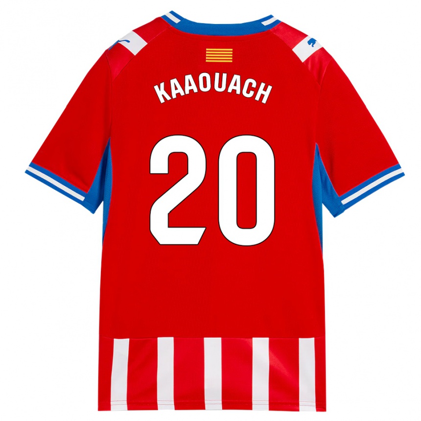 גברים כדורגל Nabil Kaaouach #20 אדום לבן כחול שמיים ג'רזי ביתית 2026/27