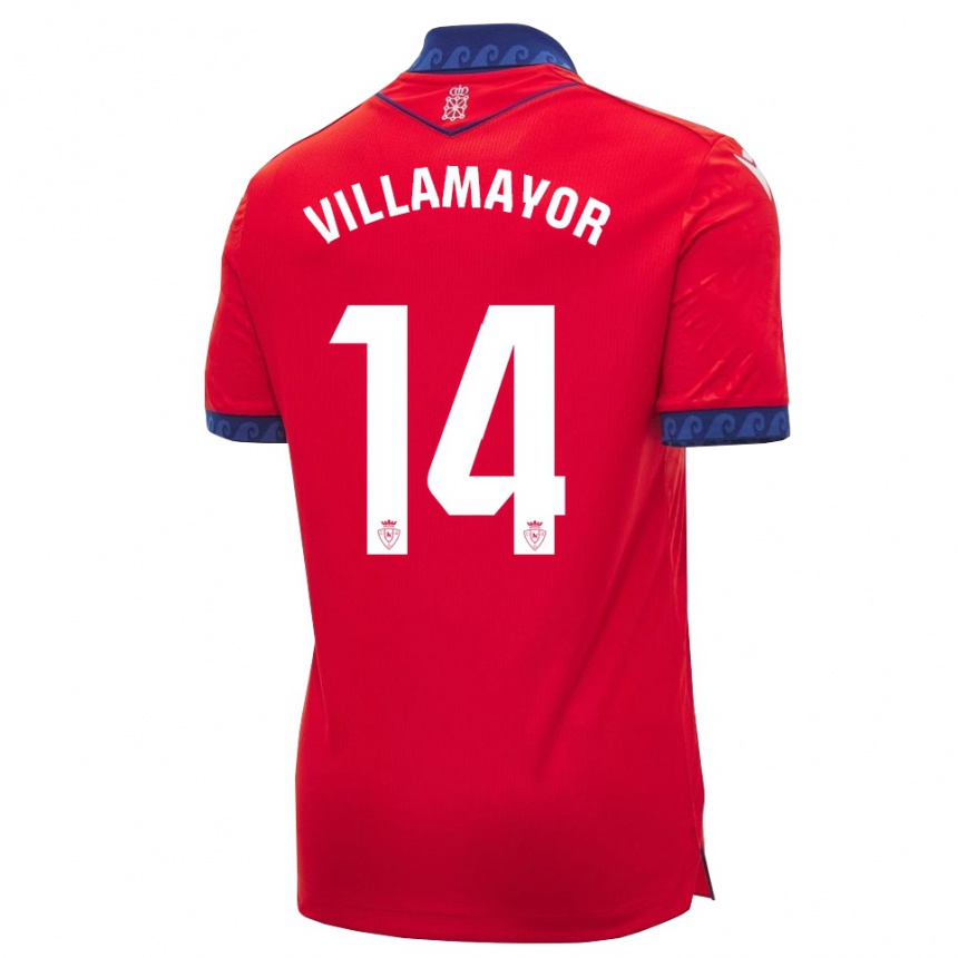 גברים כדורגל Yoel Villamayor #14 אדום כחול צי לבן ג'רזי ביתית 2026/27
