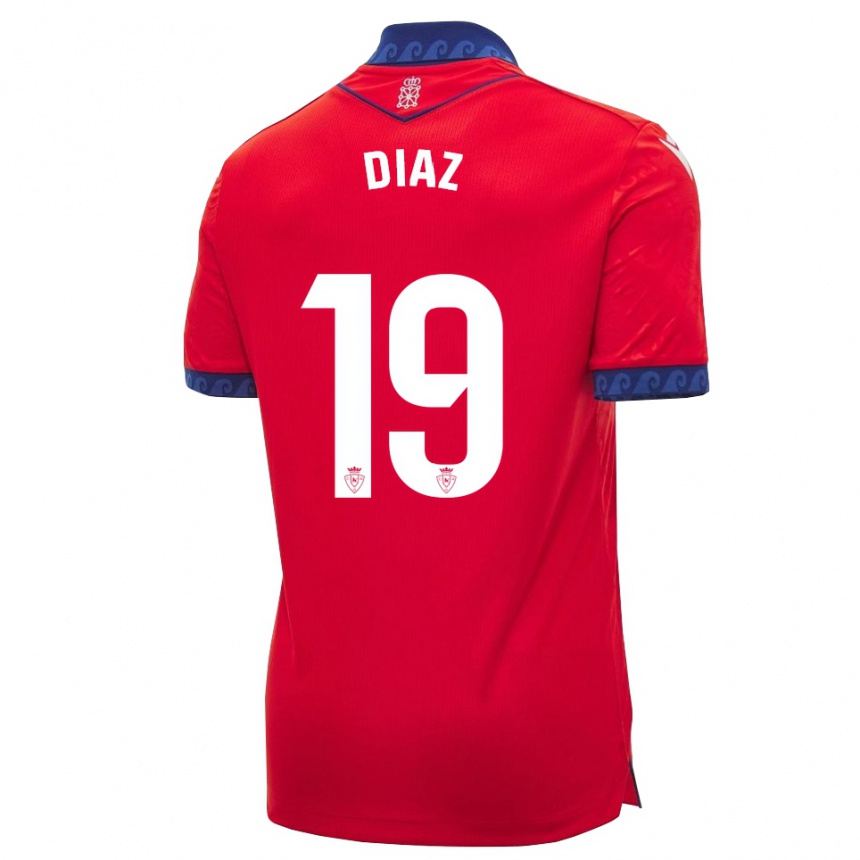 גברים כדורגל Lucas Diaz #19 אדום כחול צי לבן ג'רזי ביתית 2026/27