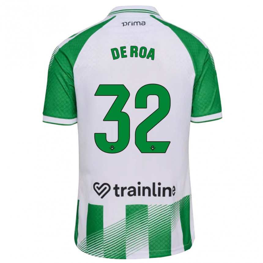 גברים כדורגל קרלוס רואה #32 ירוק בהיר שחור לבן ג'רזי ביתית 2026/27