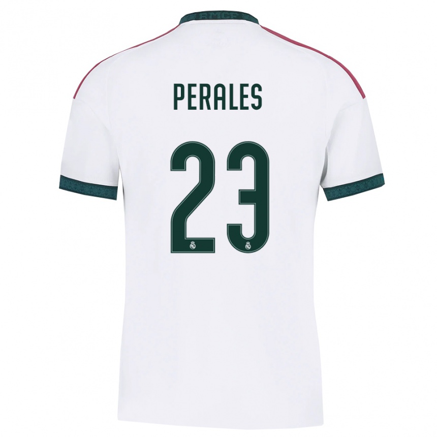 גברים כדורגל Miguel Perales #23 ירוק כהה לבן אדום ג'רזי ביתית 2026/27