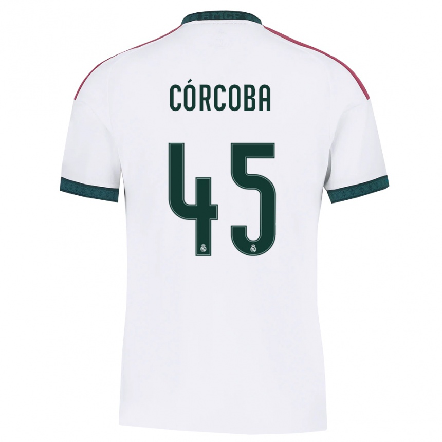 גברים כדורגל Andrés Córcoba #45 ירוק כהה לבן אדום ג'רזי ביתית 2026/27