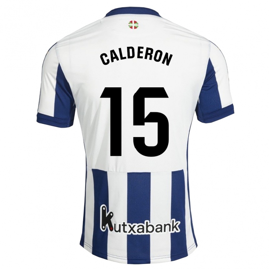 גברים כדורגל Iker Calderon #15 כחול צי זהב ג'רזי ביתית 2026/27 גברים כדורגל Iker Calderon #15 כחול צי זהב ג'רזי ביתית 2026/27