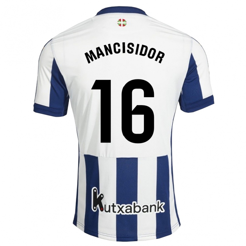 גברים כדורגל Beñat Mancisidor #16 כחול צי זהב ג'רזי ביתית 2026/27