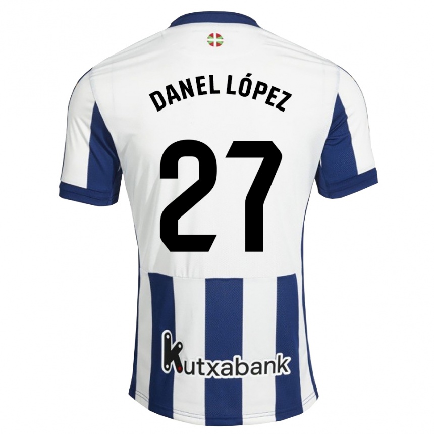 גברים כדורגל Danel López #27 כחול צי זהב ג'רזי ביתית 2026/27 גברים כדורגל Danel López #27 כחול צי זהב ג'רזי ביתית 2026/27