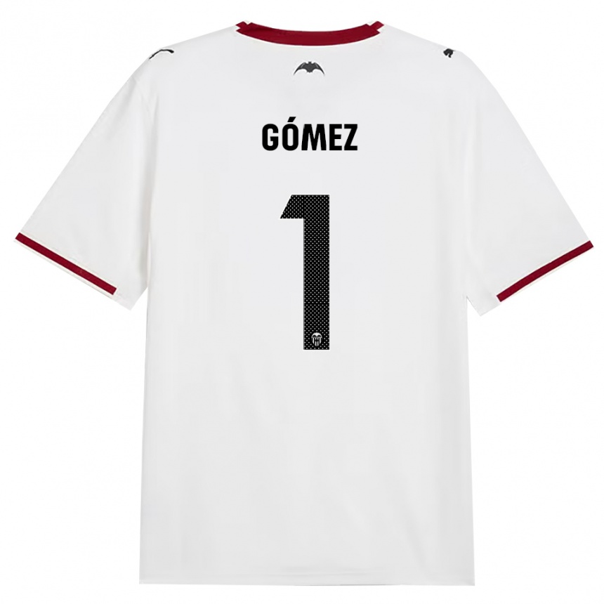 גברים כדורגל Alain Gómez #1 שחור לבן אדום צהוב ג'רזי ביתית 2026/27