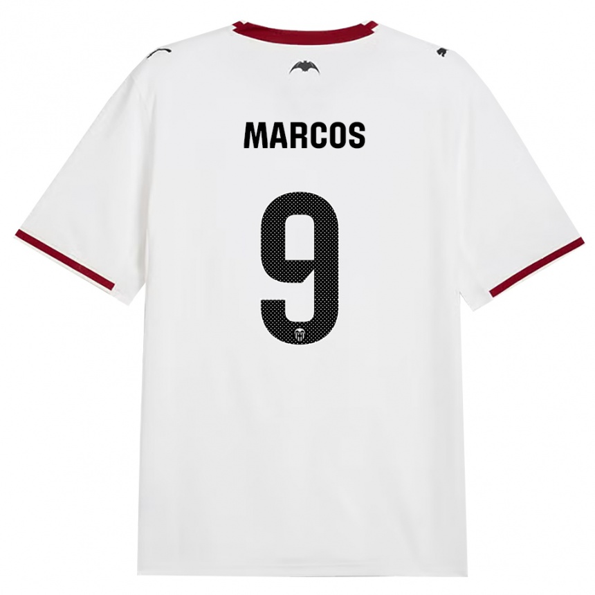 גברים כדורגל אניטה מרקוס #9 שחור לבן אדום צהוב ג'רזי ביתית 2026/27 גברים כדורגל אניטה מרקוס #9 שחור לבן אדום צהוב ג'רזי ביתית 2026/27