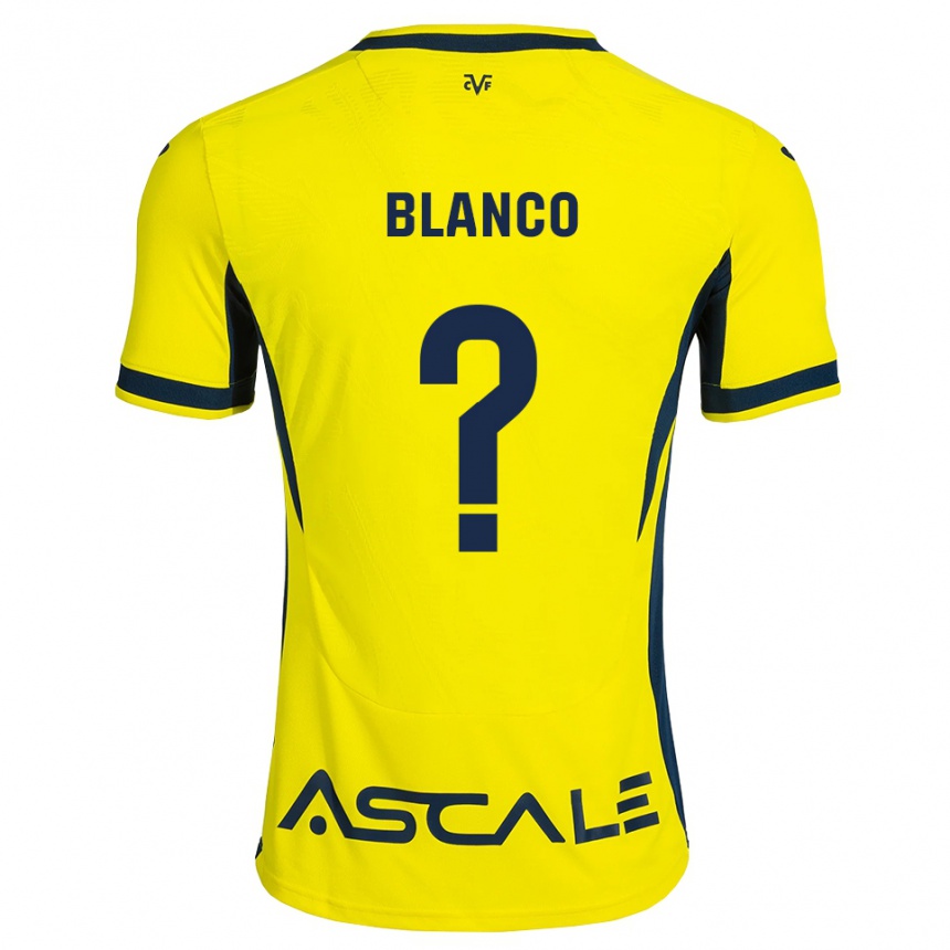 גברים כדורגל Alexia Blanco #0 צהוב שחור אדום ג'רזי ביתית 2026/27