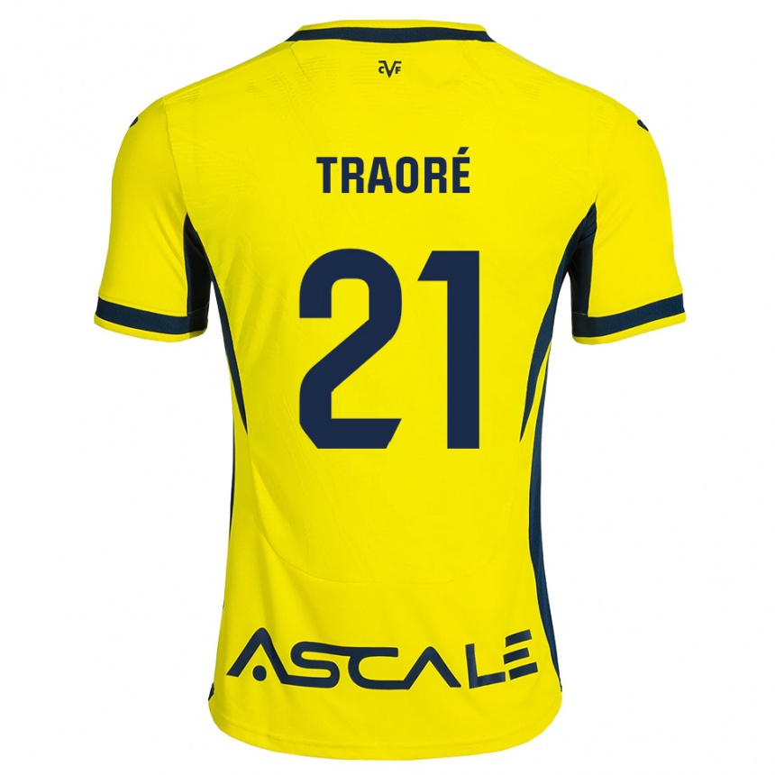 גברים כדורגל Moussa Traoré #21 צהוב שחור אדום ג'רזי ביתית 2026/27