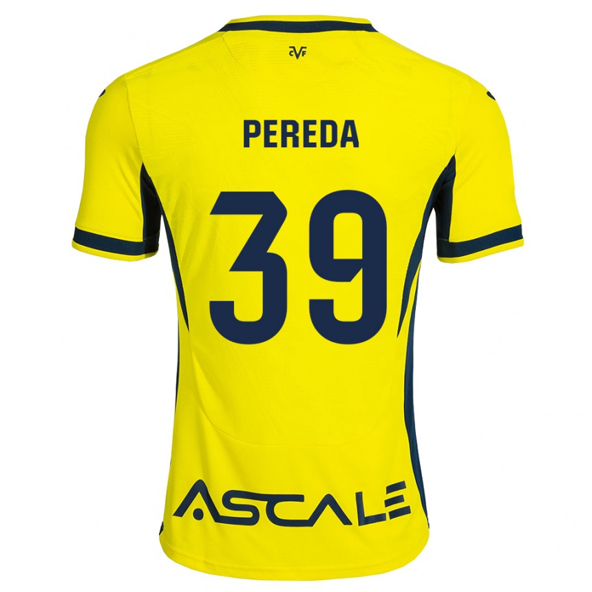 גברים כדורגל Pablo Pereda #39 צהוב שחור אדום ג'רזי ביתית 2026/27