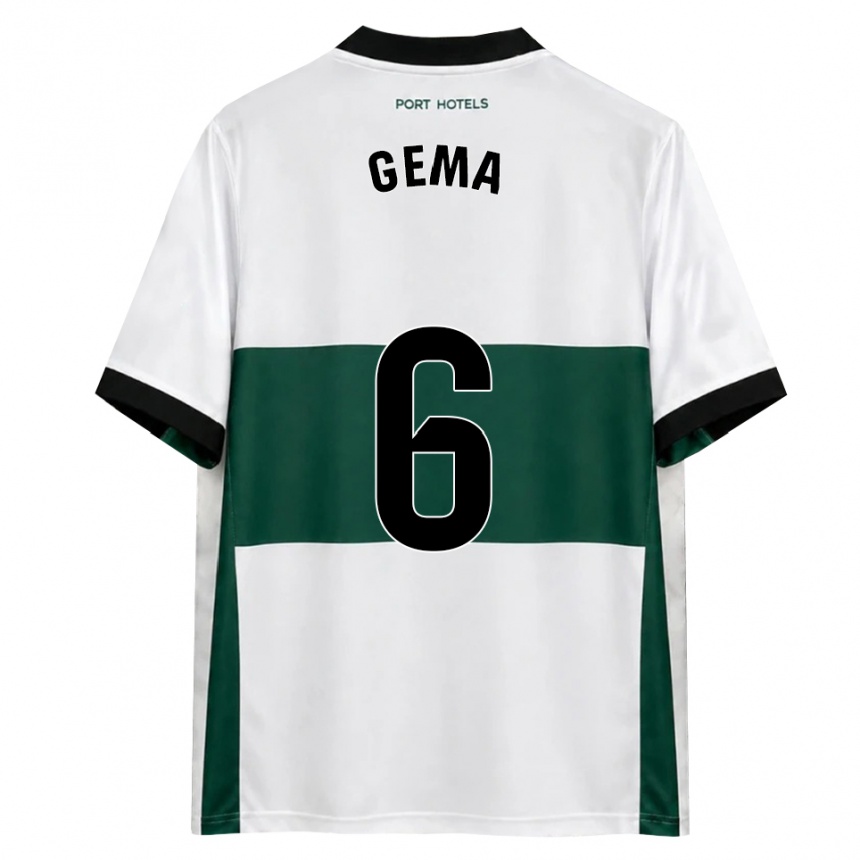 גברים כדורגל Gema Climent #6 ירוק לבן אדום ג'רזי ביתית 2026/27