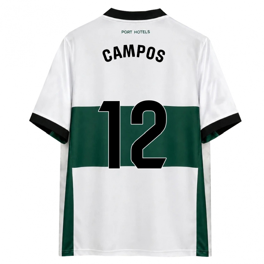 גברים כדורגל Álex Campos #12 ירוק לבן אדום ג'רזי ביתית 2026/27