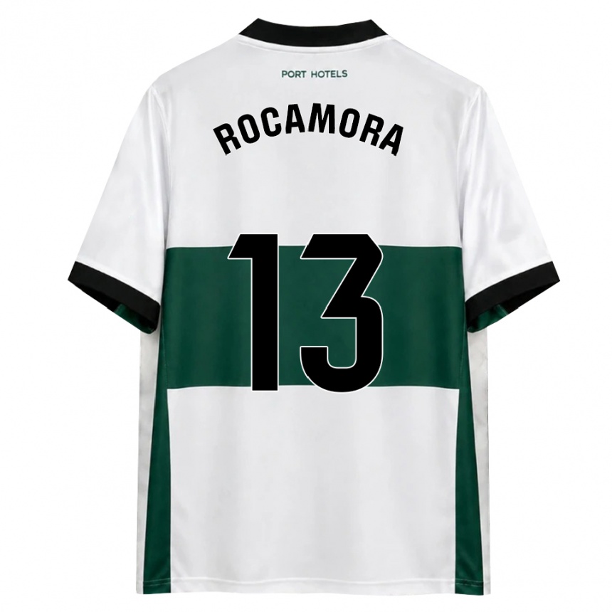 גברים כדורגל María Rocamora Díaz #13 ירוק לבן אדום ג'רזי ביתית 2026/27