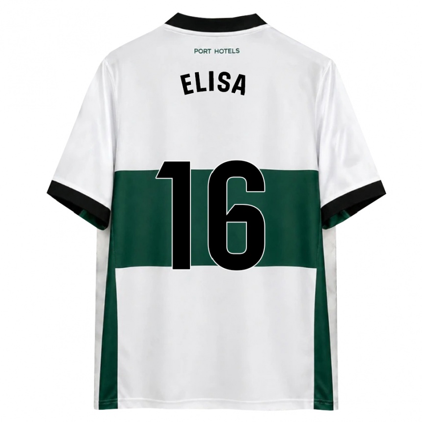 גברים כדורגל Elisa Tomé #16 ירוק לבן אדום ג'רזי ביתית 2026/27