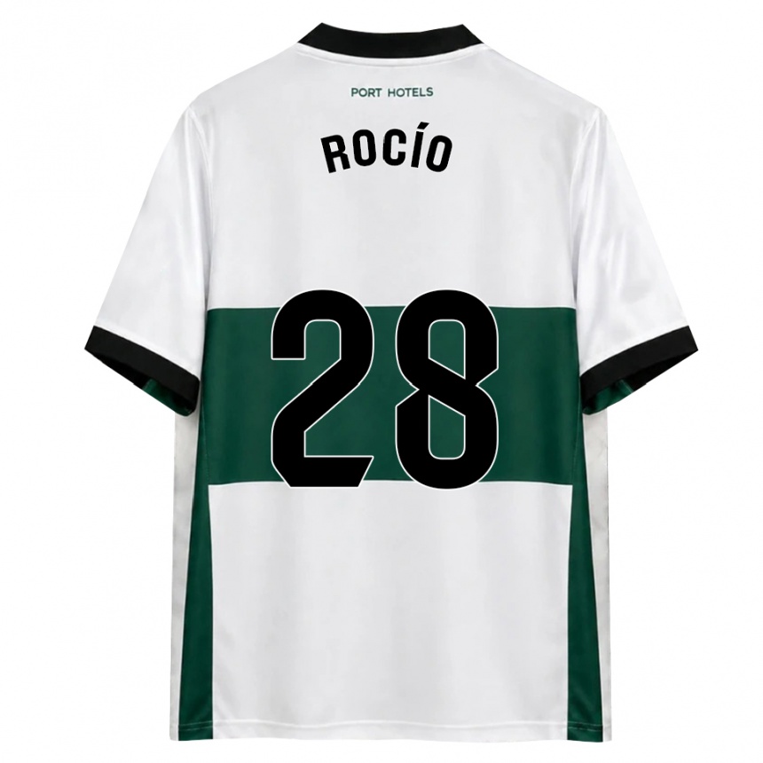 גברים כדורגל Rocío Rodríguez Jiménez #28 ירוק לבן אדום ג'רזי ביתית 2026/27