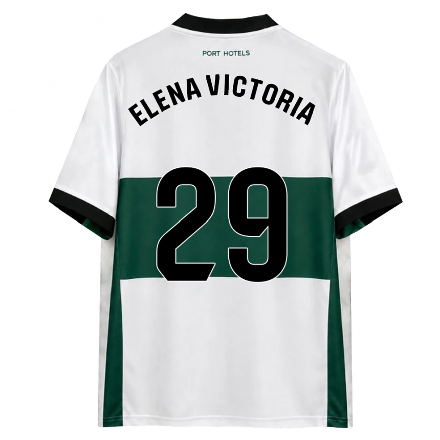 גברים כדורגל Elena Victoria Mas Berna #29 ירוק לבן אדום ג'רזי ביתית 2026/27