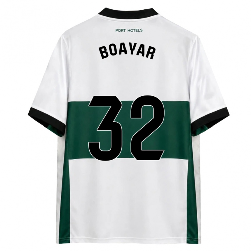 גברים כדורגל Adam Boayar #32 ירוק לבן אדום ג'רזי ביתית 2026/27 גברים כדורגל Adam Boayar #32 ירוק לבן אדום ג'רזי ביתית 2026/27