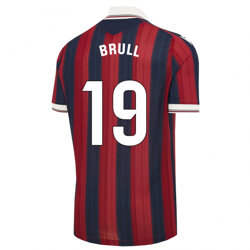 גברים כדורגל Salva Brull #19 כחול חצות אדום ג'רזי ביתית 2026/27