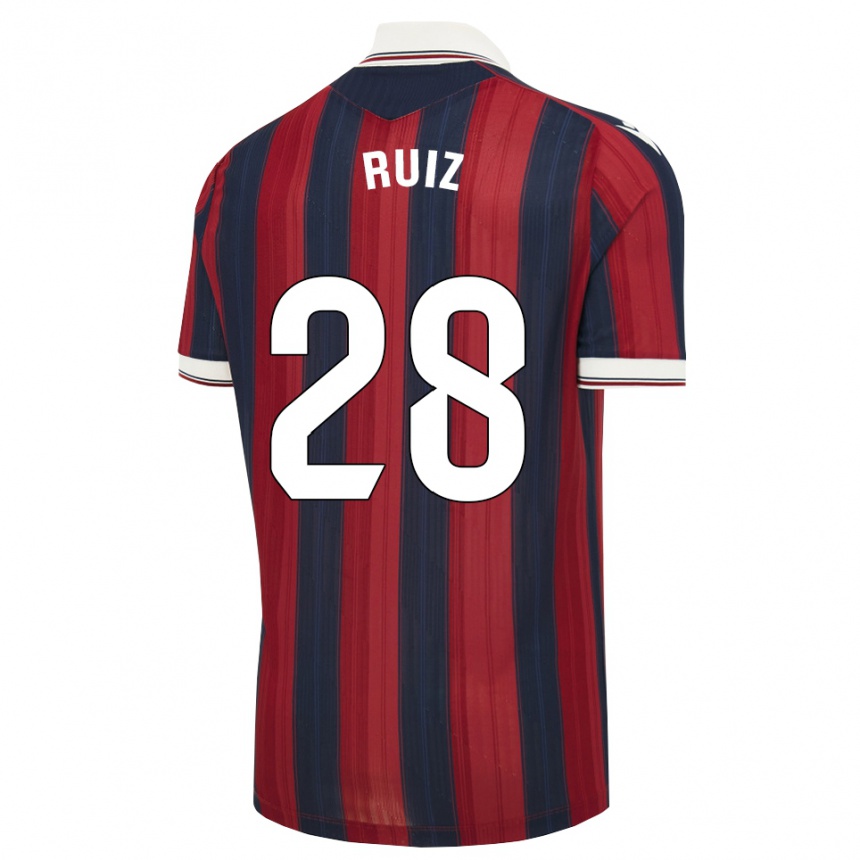 גברים כדורגל Joan Ruiz #28 כחול חצות אדום ג'רזי ביתית 2026/27