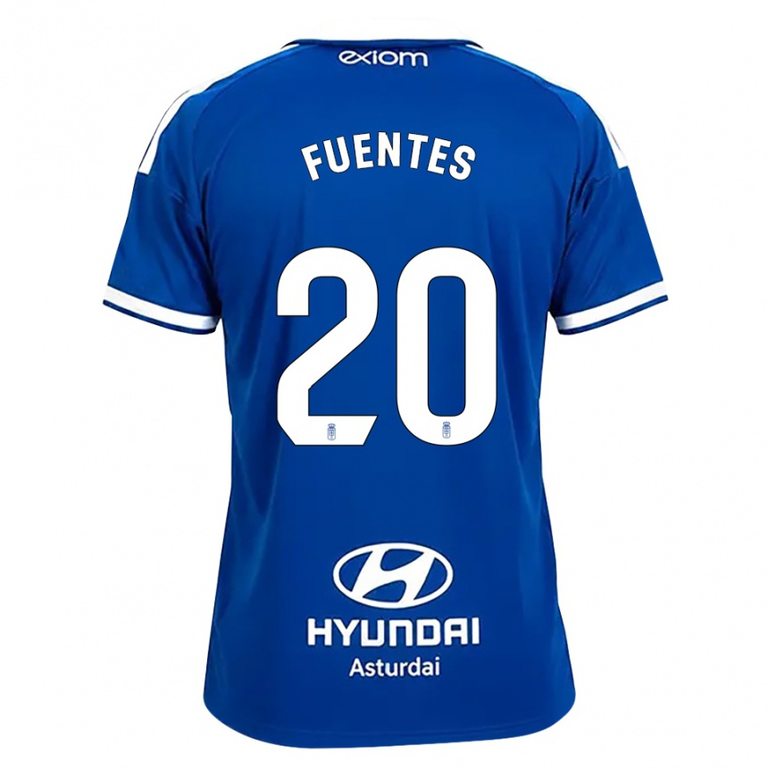 גברים כדורגל Jaime Fuentes #20 כחול בינוני לבן ג'רזי ביתית 2026/27