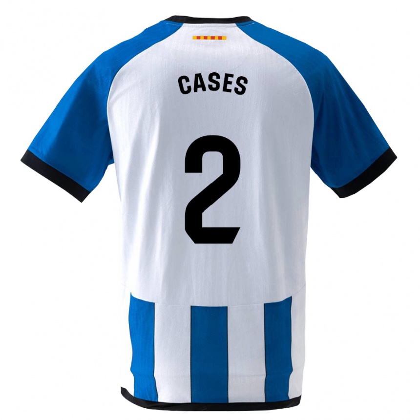 גברים כדורגל Arnau Cases #2 כחול לבן מלכותי ג'רזי ביתית 2026/27