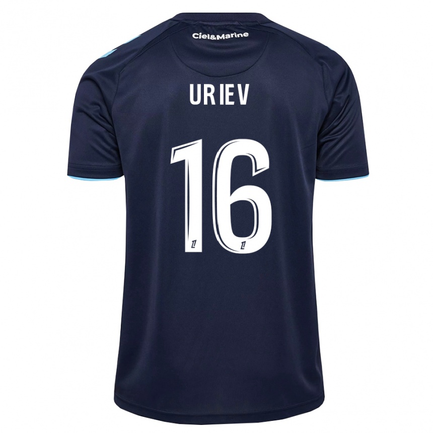 גברים כדורגל Alan Uriev #16 כחול חצות תכלת ג'רזי ביתית 2026/27