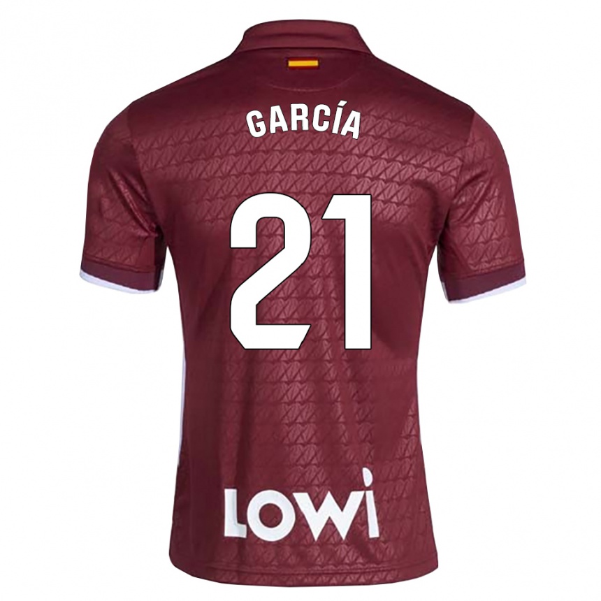 גברים כדורגל Andrés García #21 אדום כהה לבן הרחק ג'רזי 2026/27