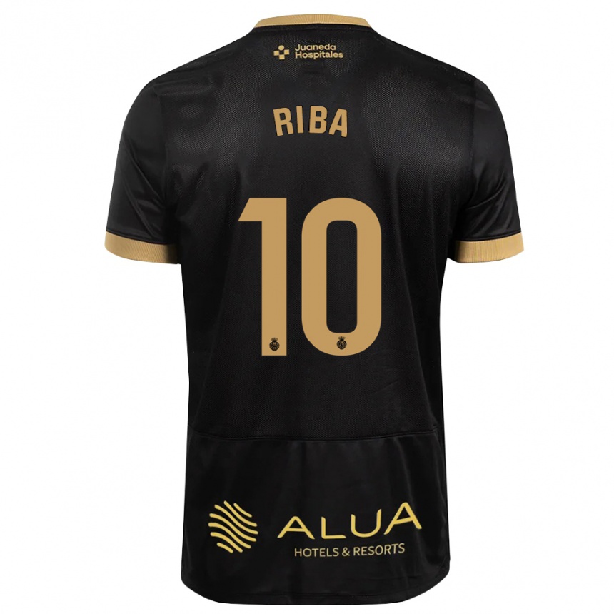 גברים כדורגל Cesc Riba #10 חום חולי שחור אדום הרחק ג'רזי 2026/27