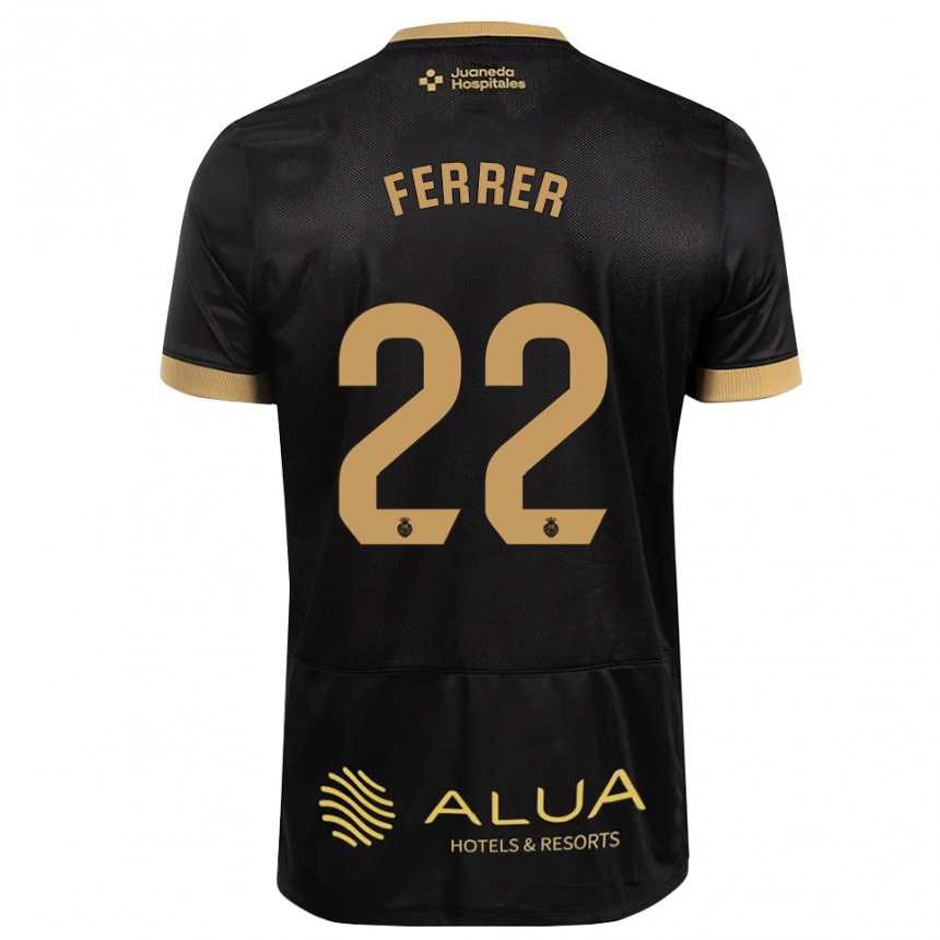 גברים כדורגל David Ferrer #22 חום חולי שחור אדום הרחק ג'רזי 2026/27
