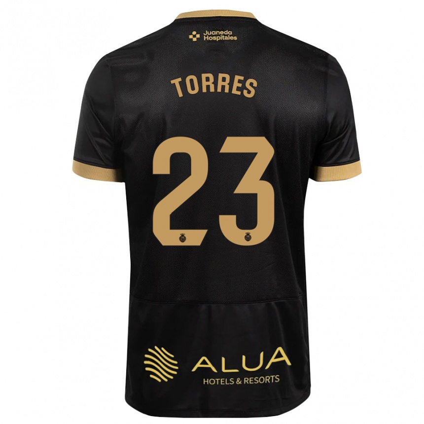 גברים כדורגל Iker Torres #23 חום חולי שחור אדום הרחק ג'רזי 2026/27
