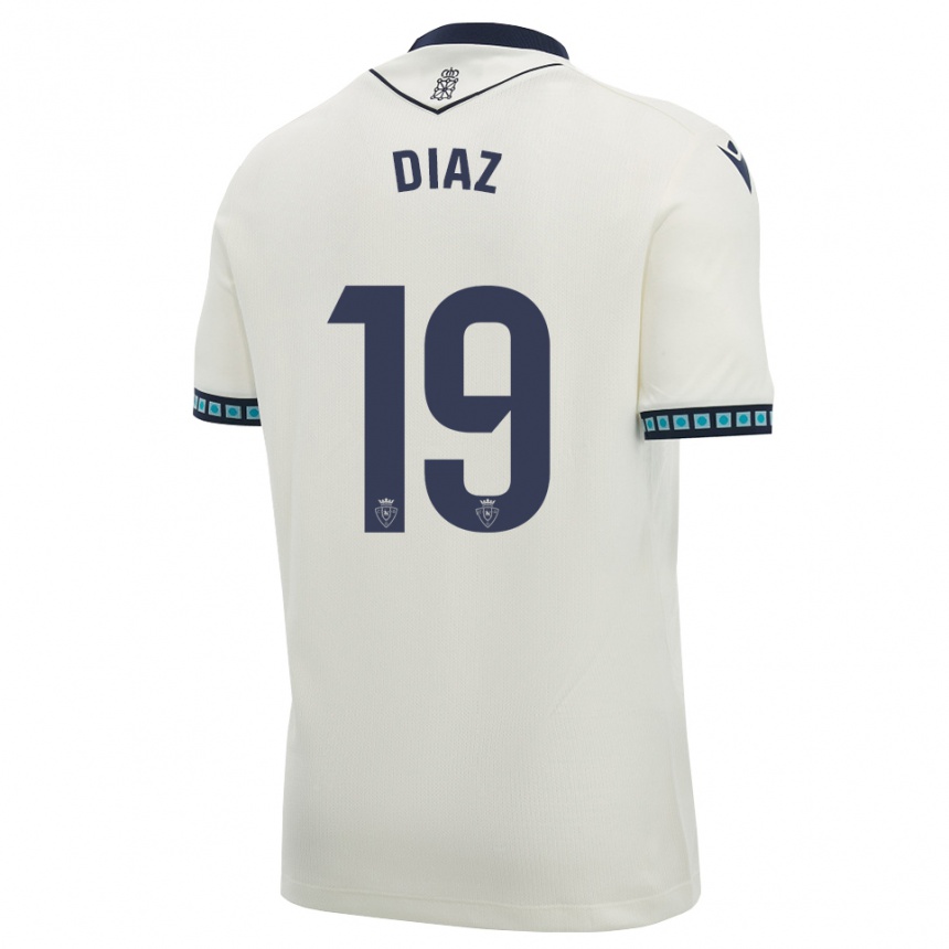 גברים כדורגל Lucas Diaz #19 לבן שחור כחול שמיים בהיר הרחק ג'רזי 2026/27