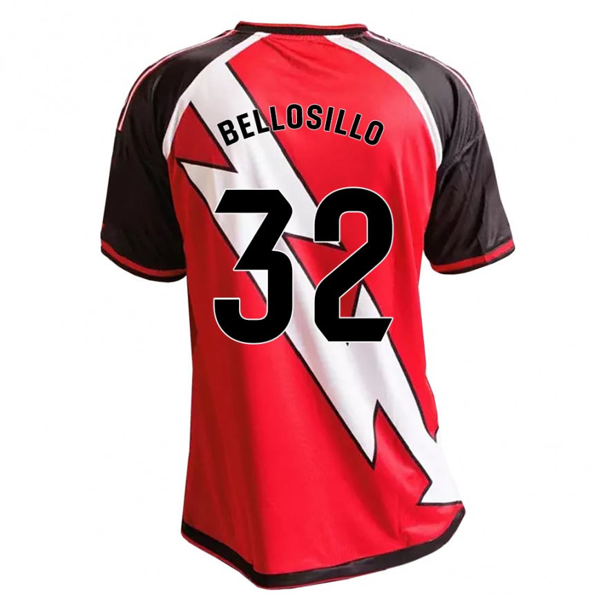 גברים כדורגל Pablo Bellosillo #32 לבן אדום שחור הרחק ג'רזי 2026/27
