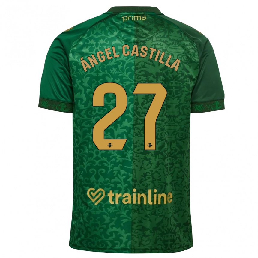 גברים כדורגל Miguel Ángel Castilla #27 ירוק יער אדמדם כהה הרחק ג'רזי 2026/27